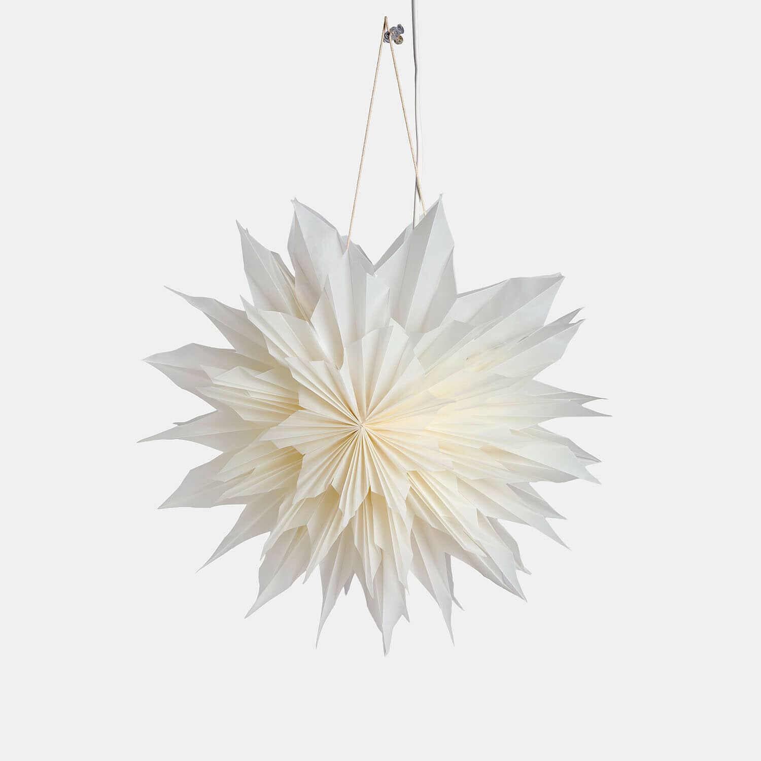 Étoile lumineuse en papier Ylmera