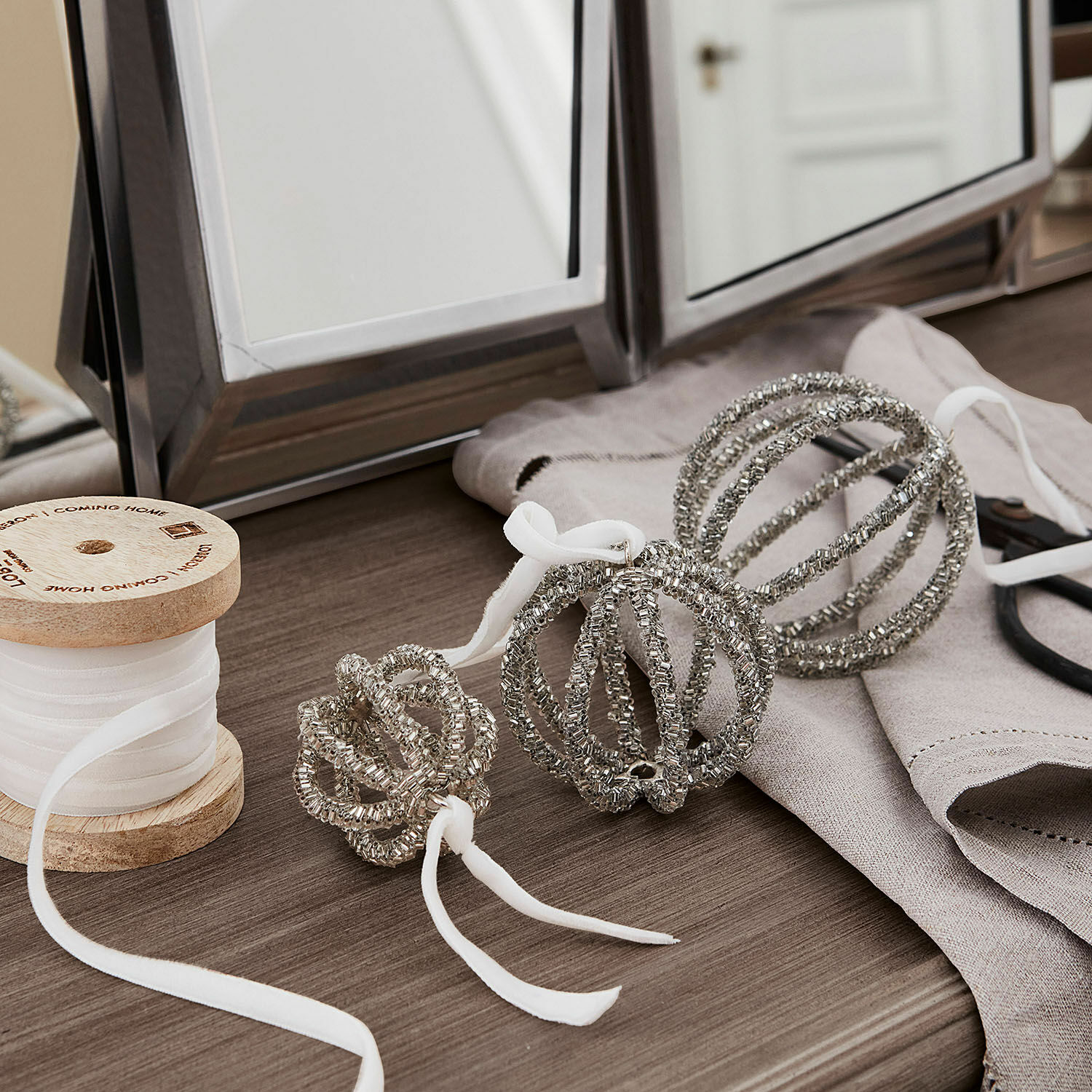 Lot de 3 décorations de Noël Stade