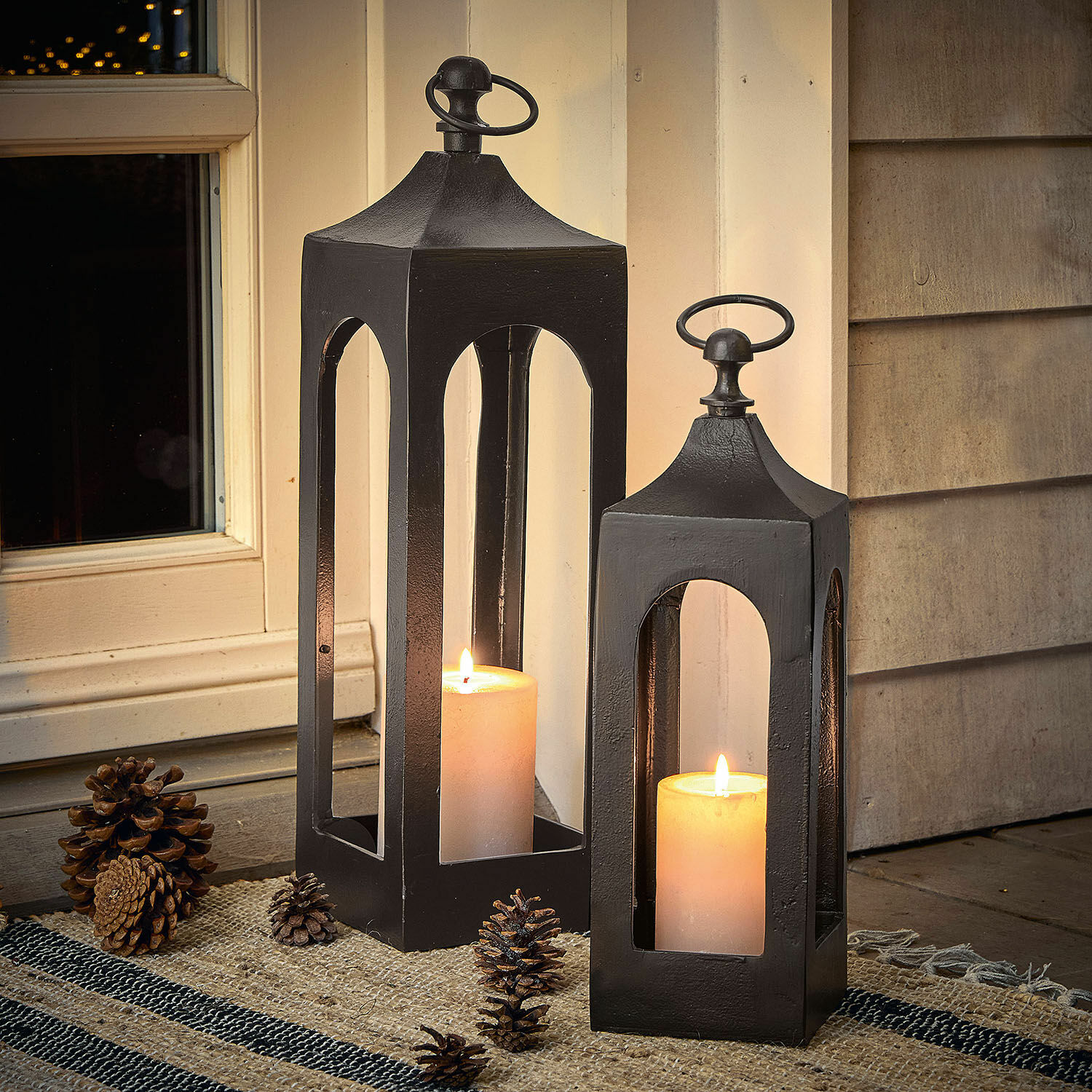 Lot de 2 lanternes Bigarré