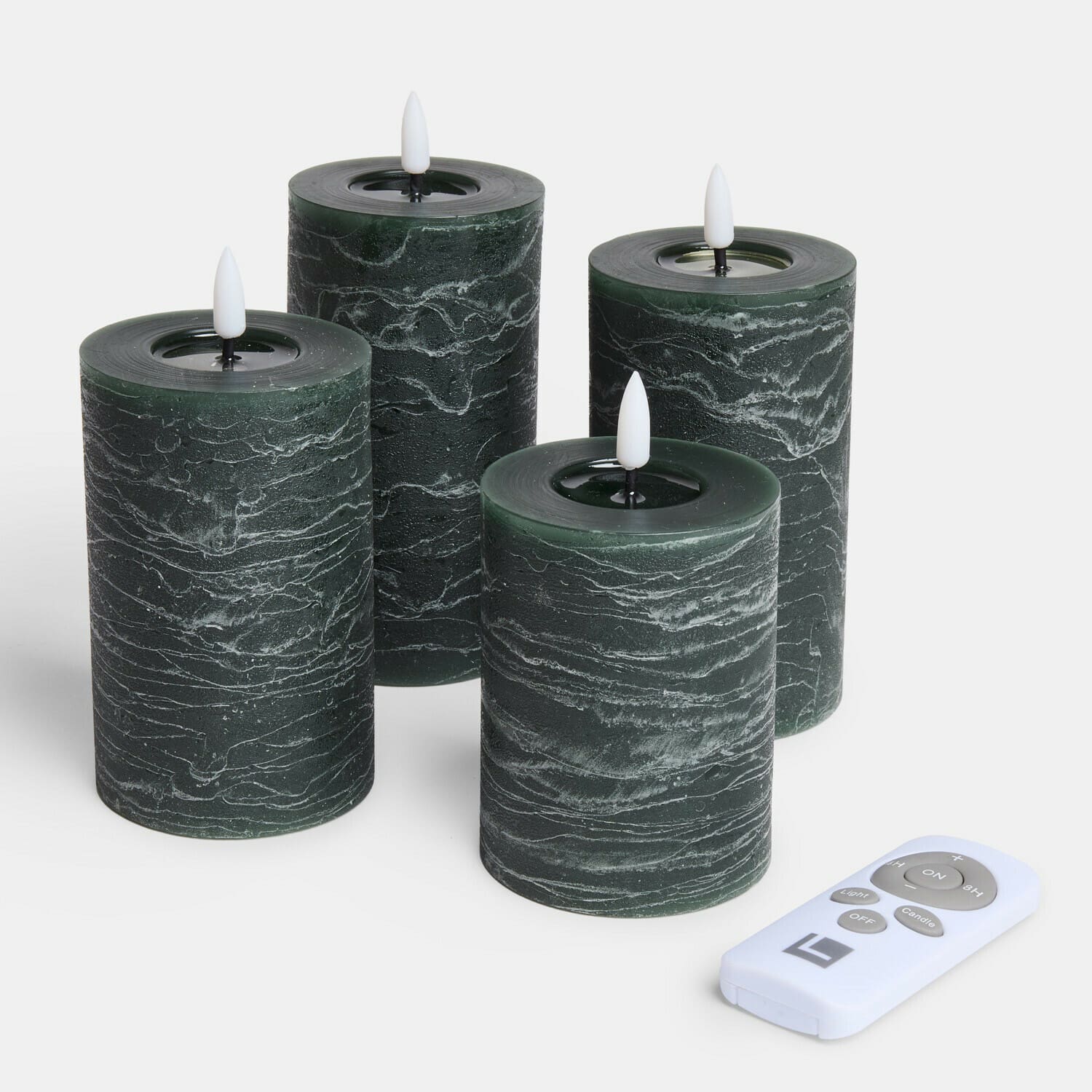 Lot de 4 bougies cylindriques à LED Ljusvik