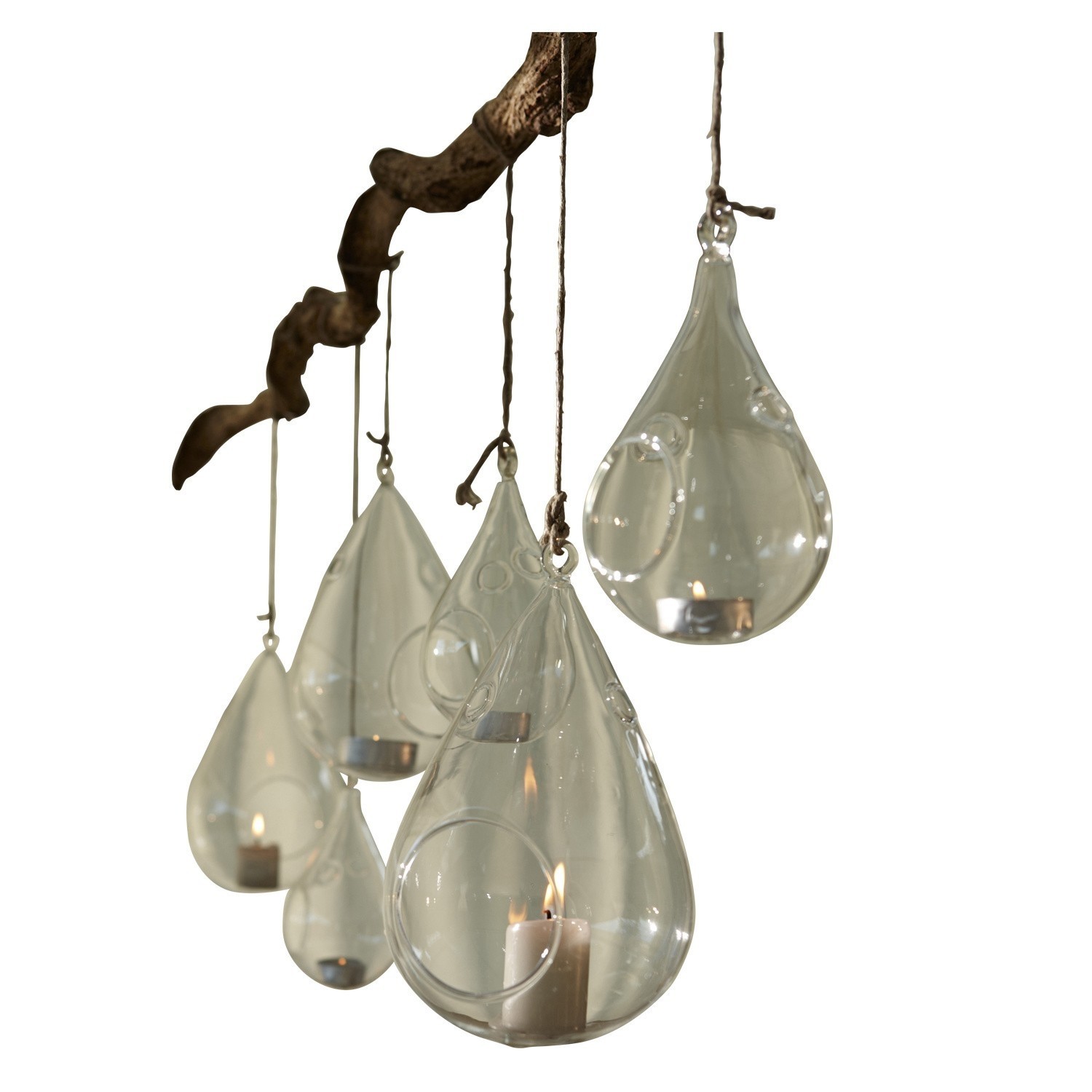 Lot de 2 photophores Teartrop