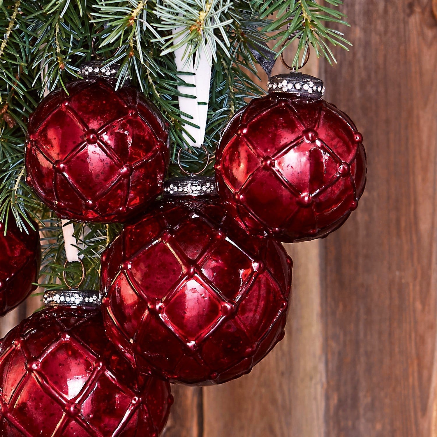 Lot de 6 décorations de Noël Roubi