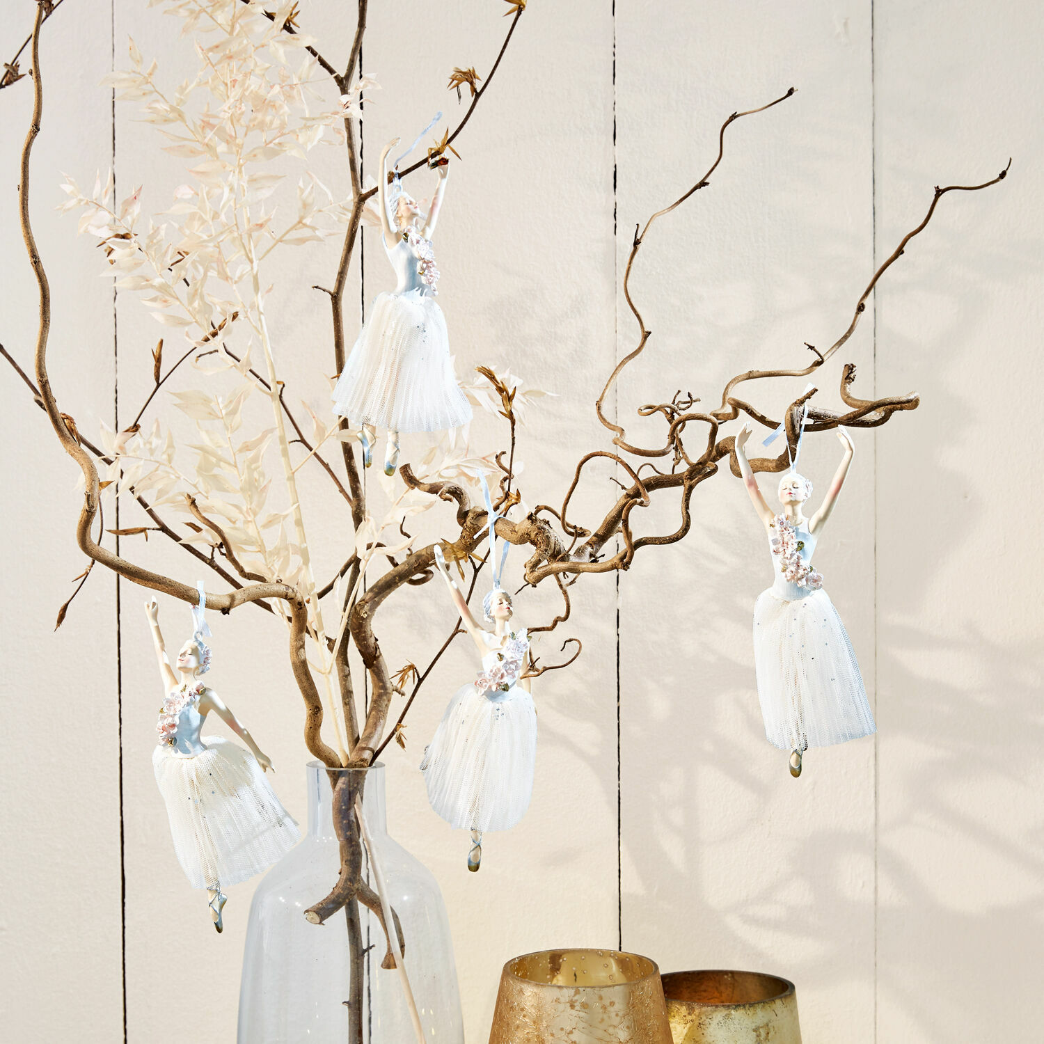 Lot de 4 décorations à suspendre Ryn