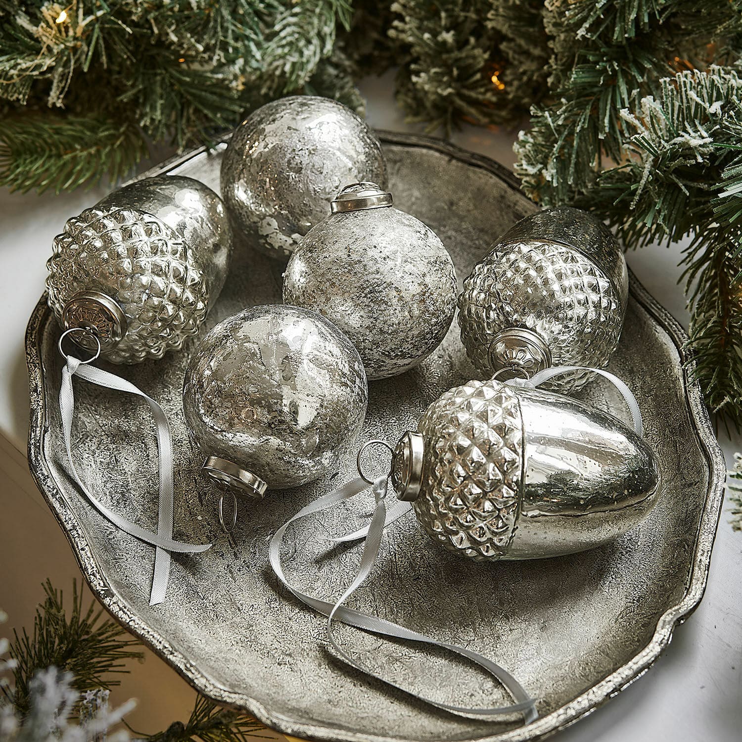 Lot de 6 boules de Noël Dorianne