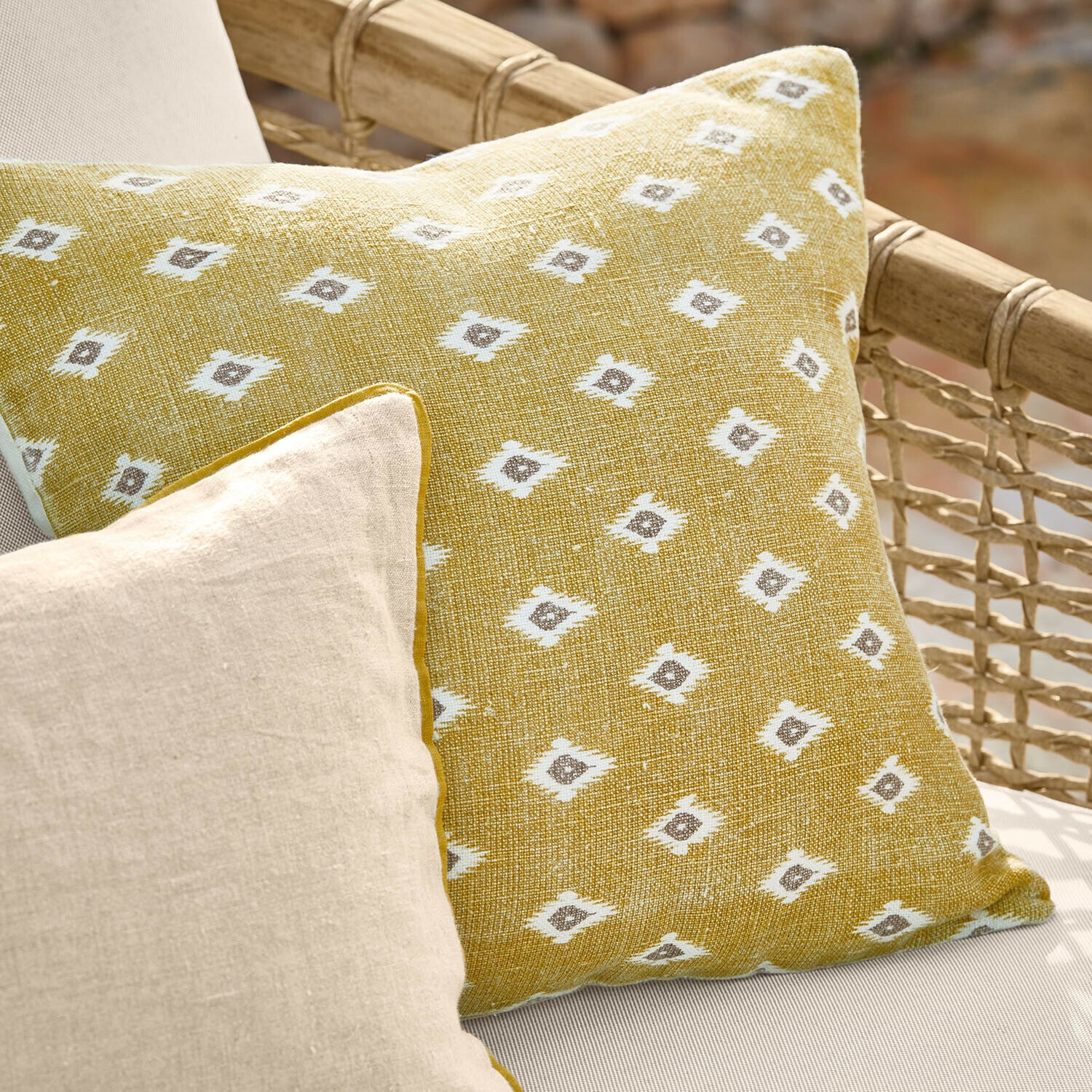 Lot de 2 housses de coussins Brisalda