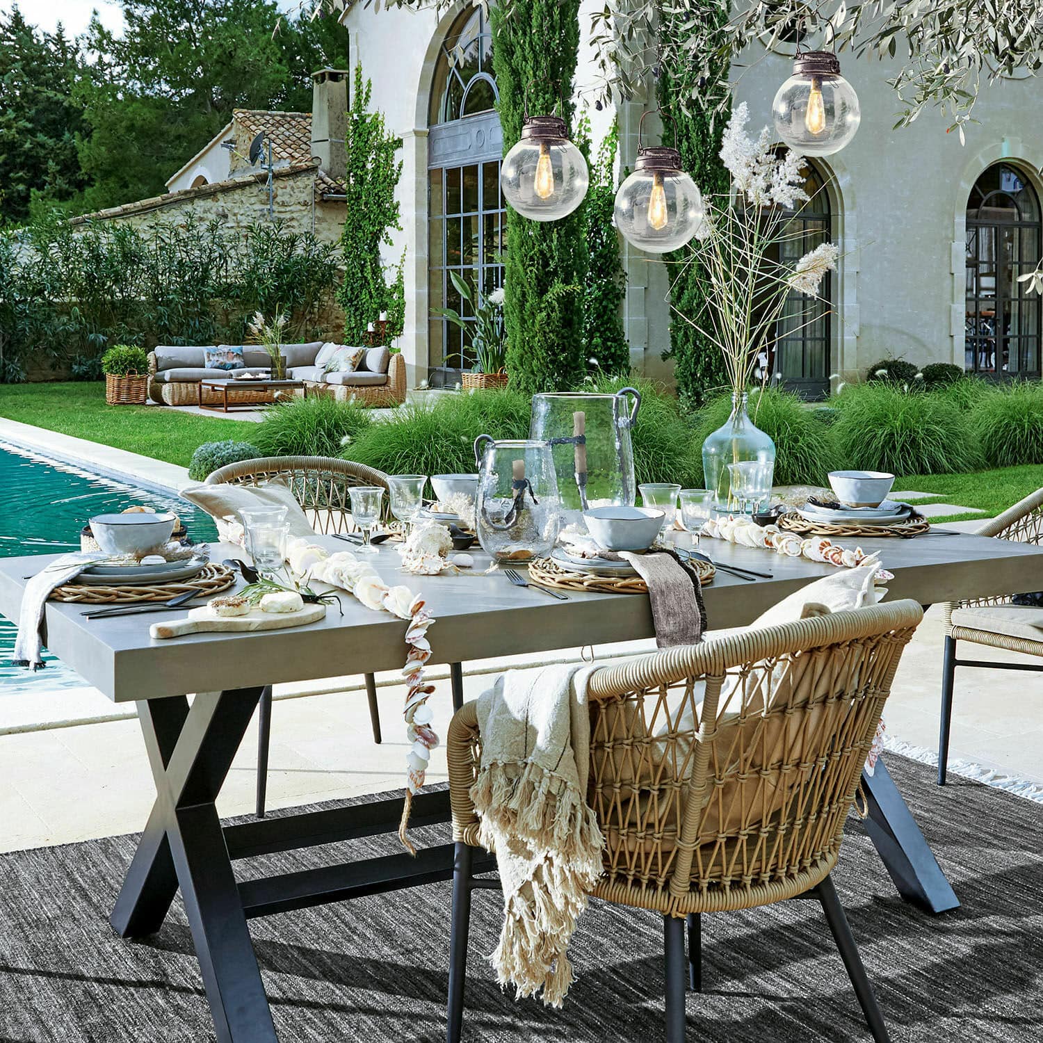 Lot de 4 serviettes de table Tinsley