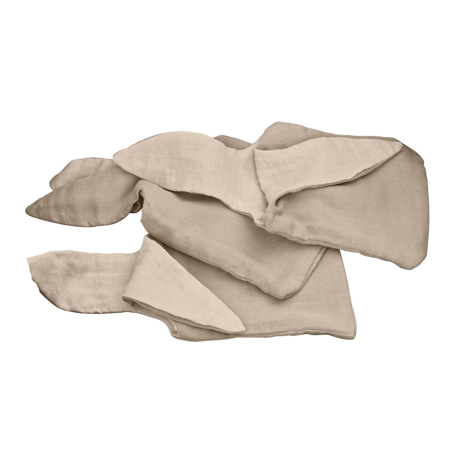 Set de 3 sacs Snugglewood Écharpe beige en lin doux, accessoire naturel et élégant pour les journées fraîches, tissu respirant