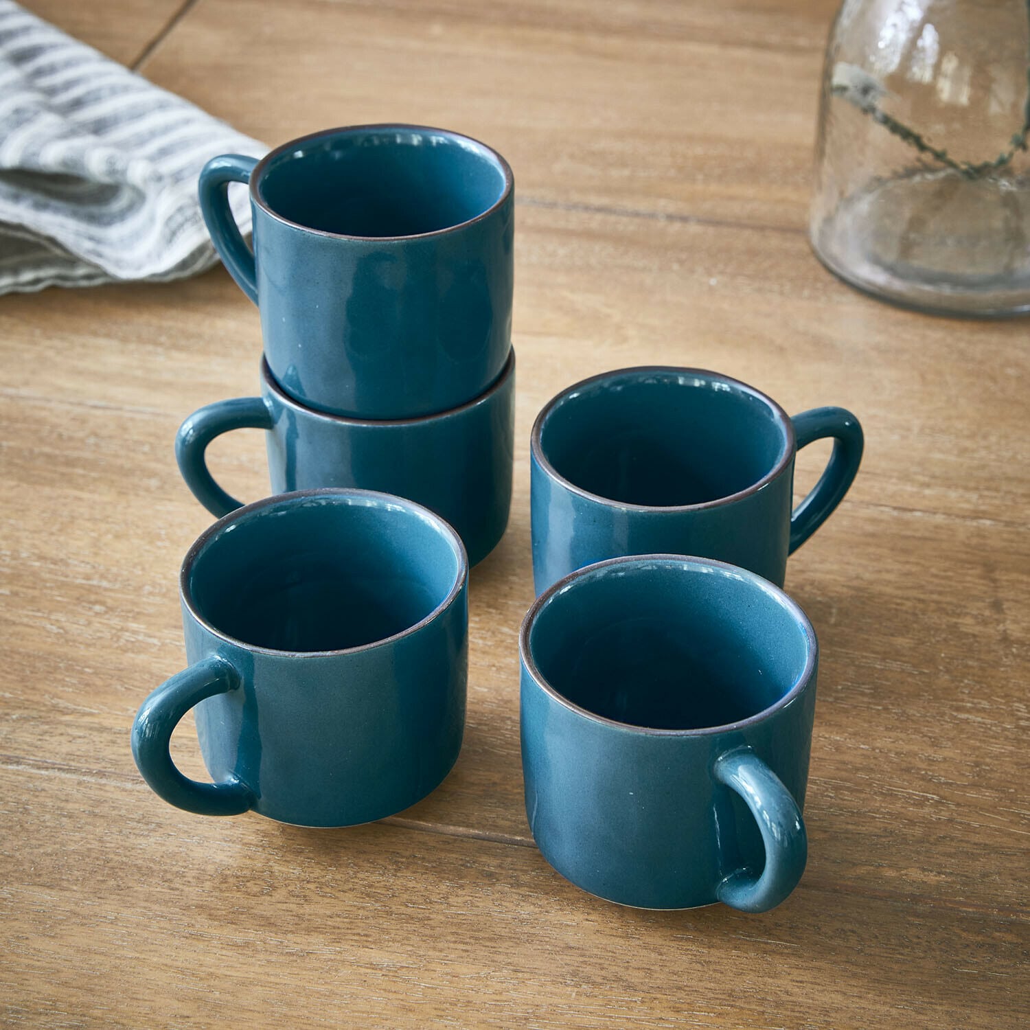 Lot de 6 tasses et soucoupes Biarré