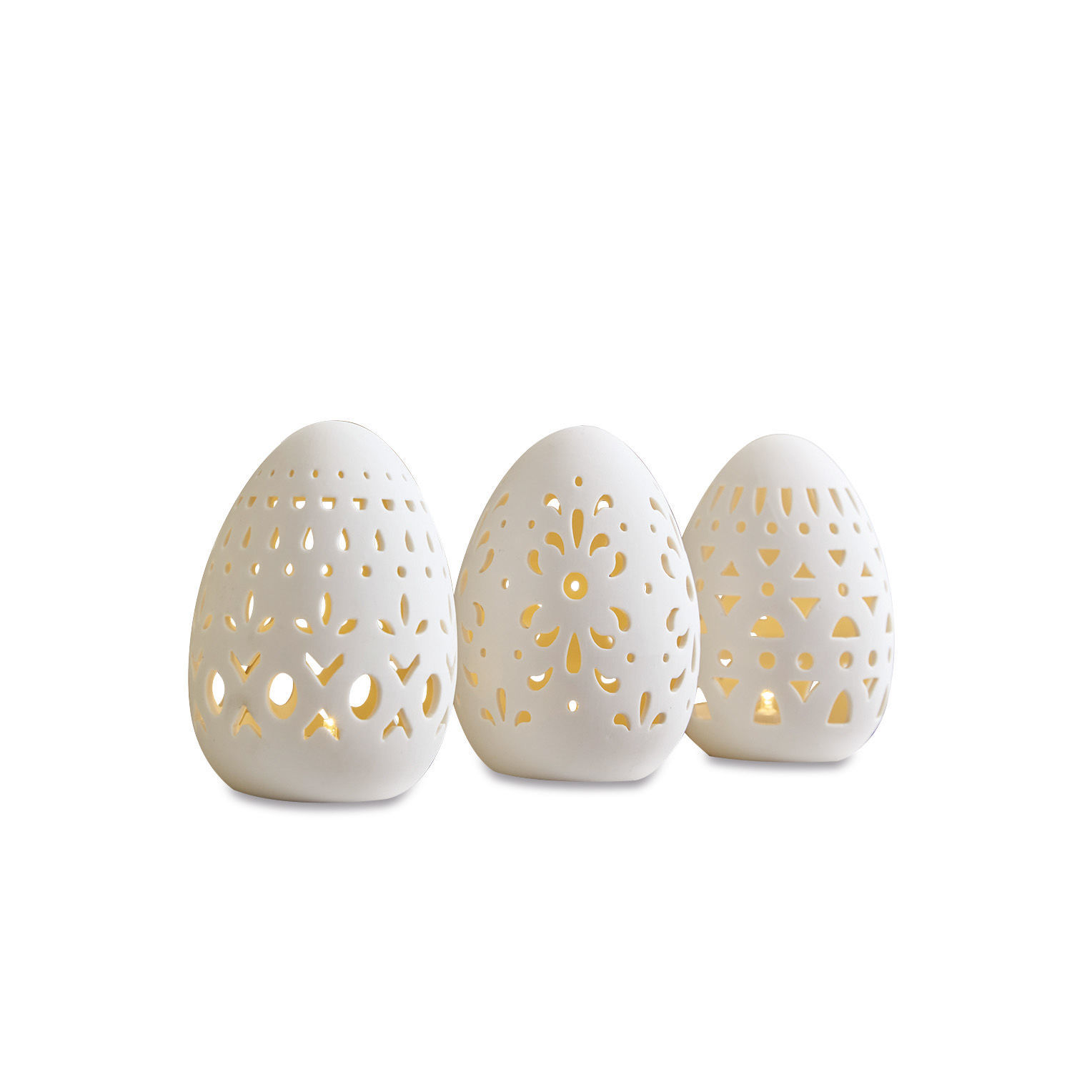 Lot de 3 œufs de Pâques Mouna