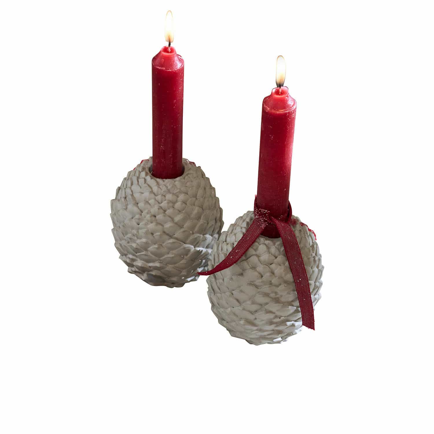 Lot de 2 bougeoirs Rianora