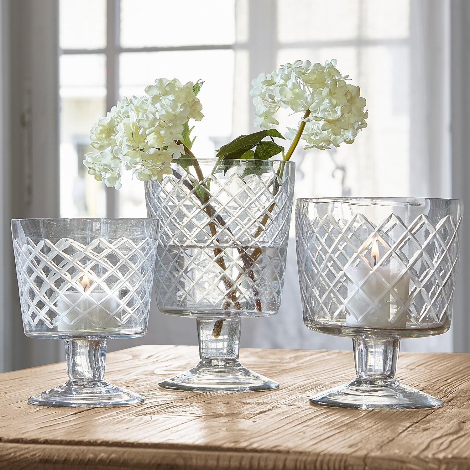 Lot de 3 vases Léogeats