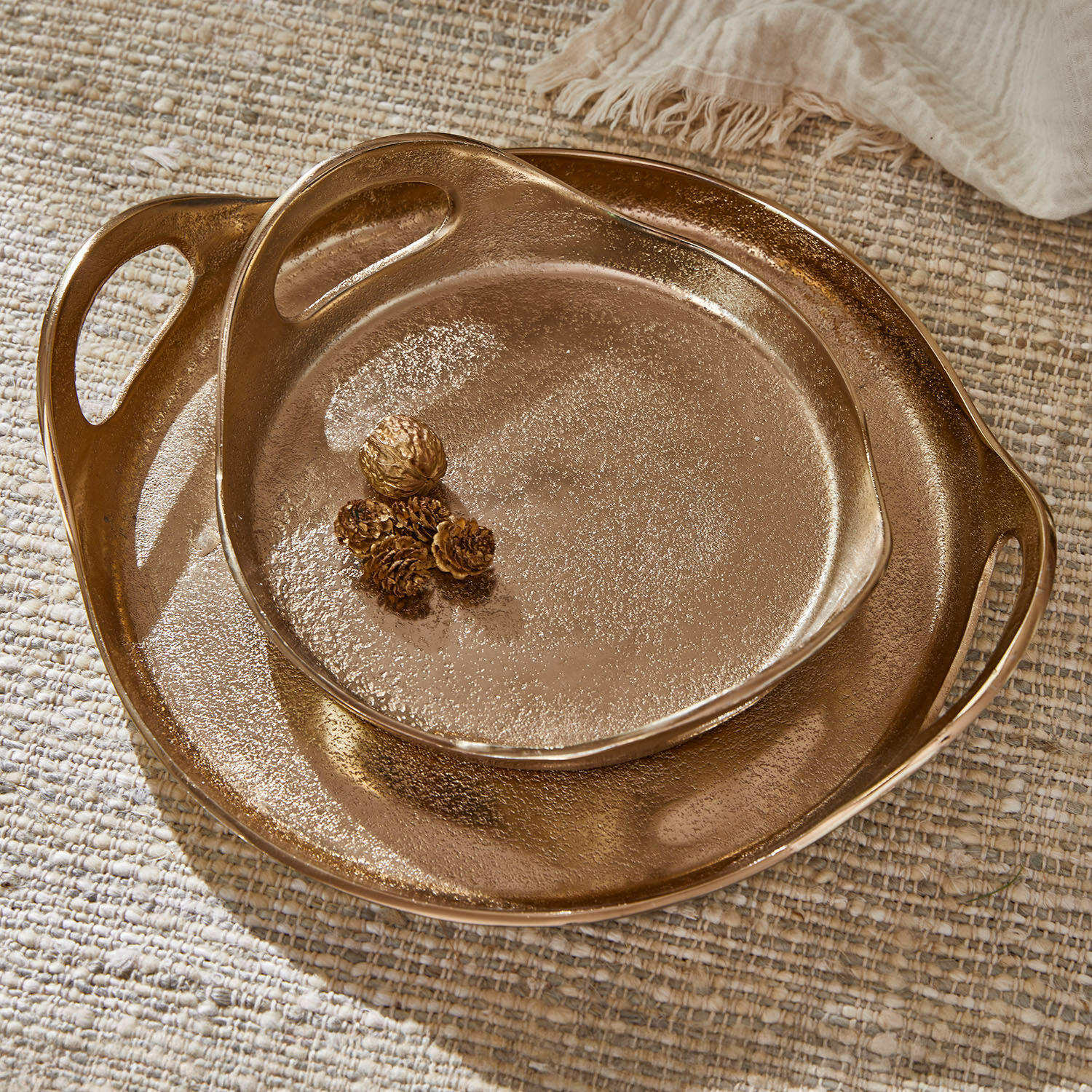 Lot de 2 plateaux Tiavela