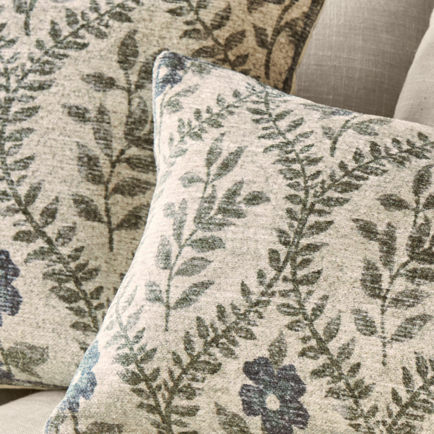 Lot de 2 housses de coussin Vellouris