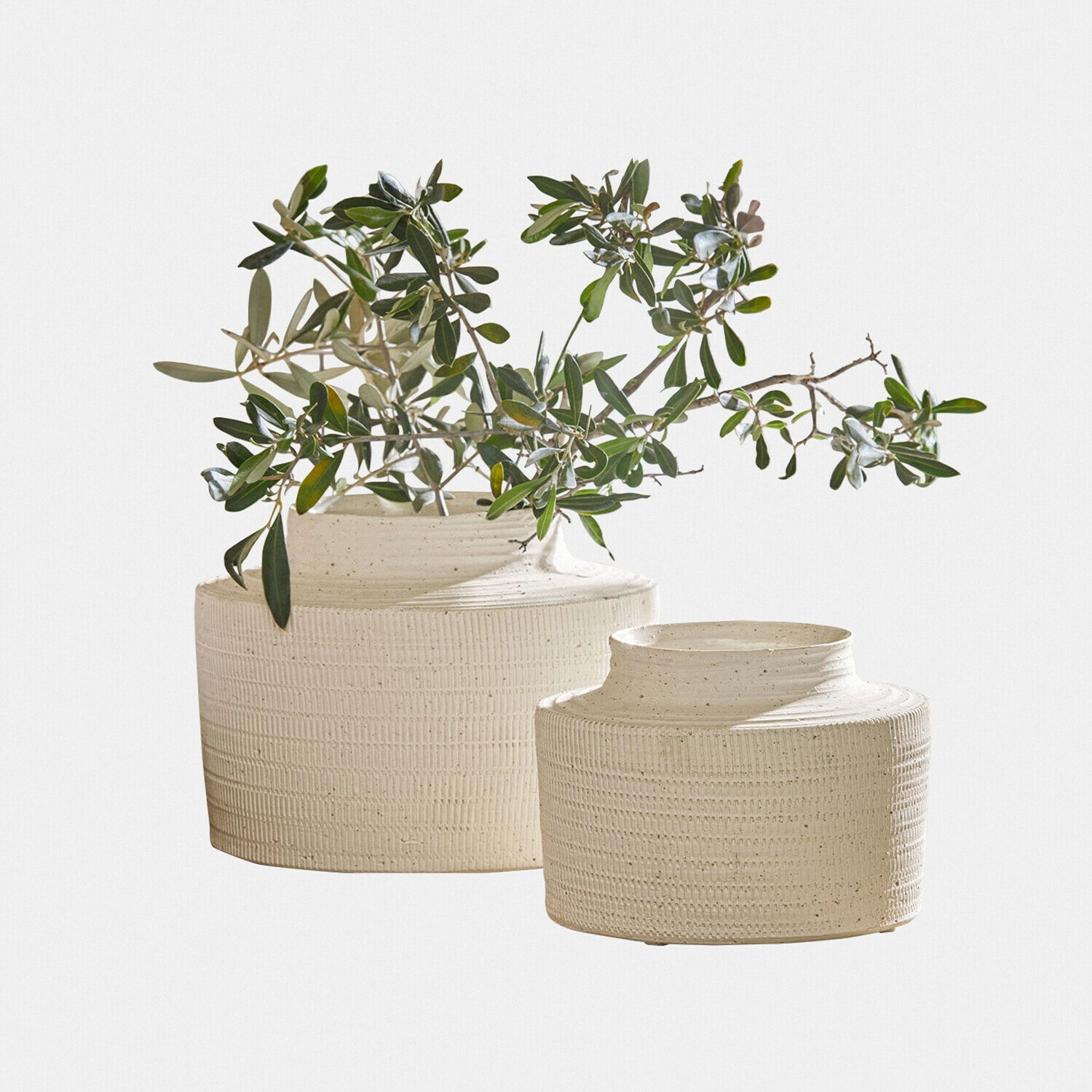 Lot de 2 vases Délavrie