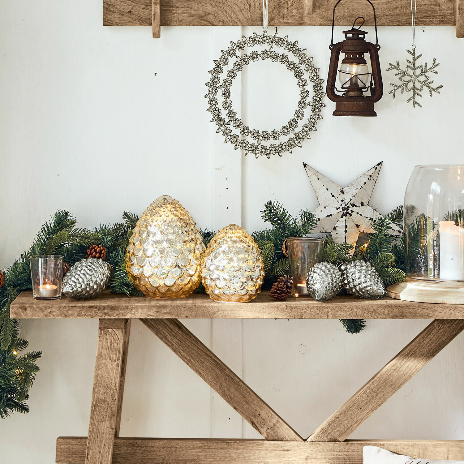 Lot de 4 boules de Noël Lillias