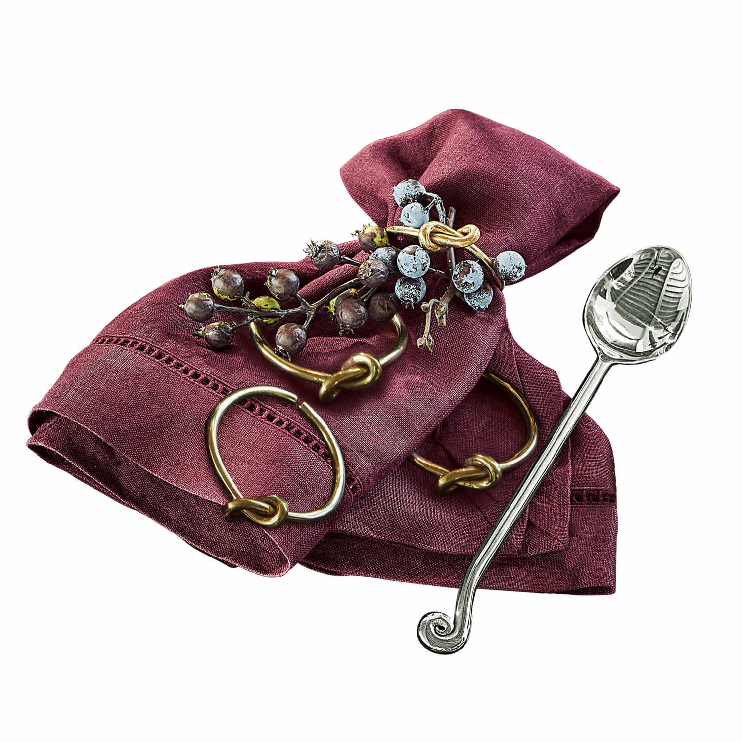 Lot de 4 ronds de serviettes Motje