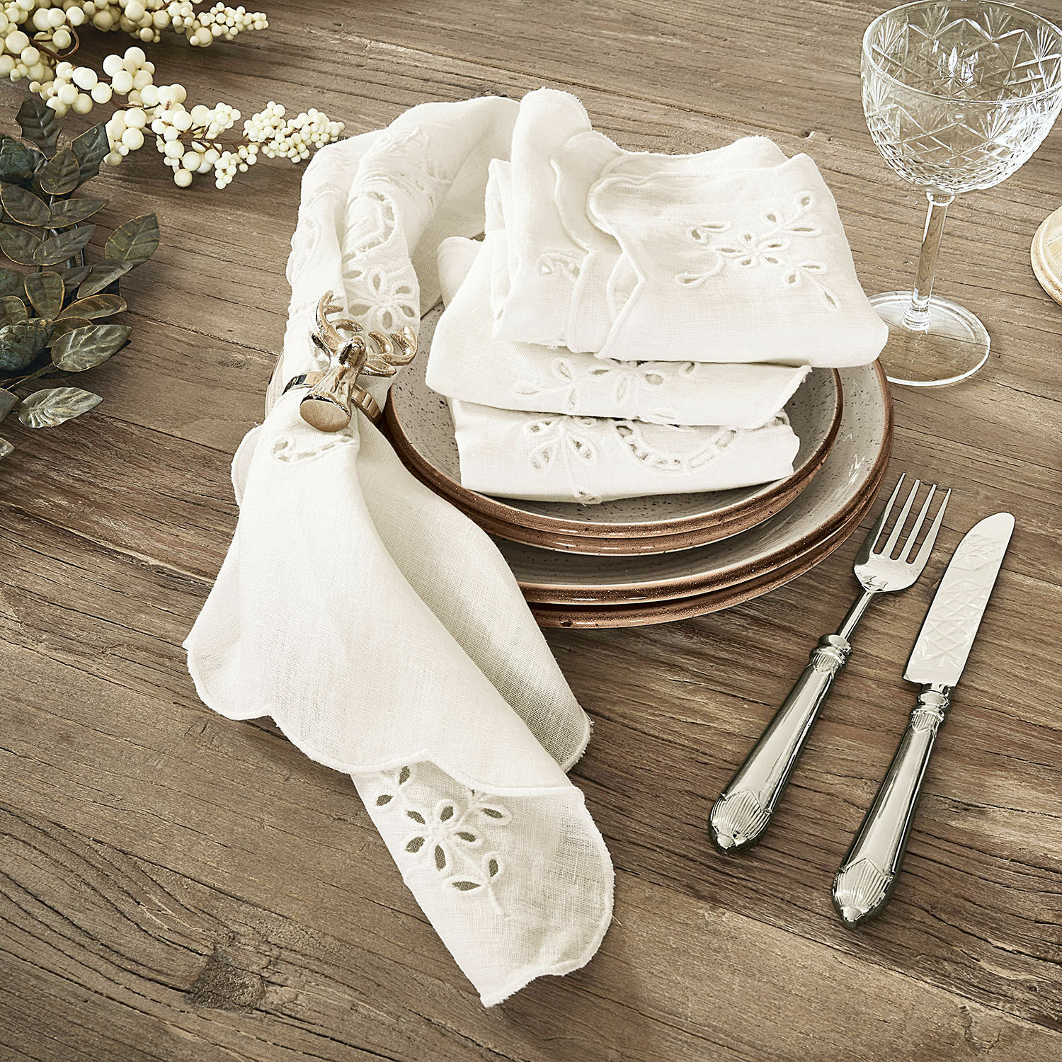 Lot de 4 serviettes Pinja
