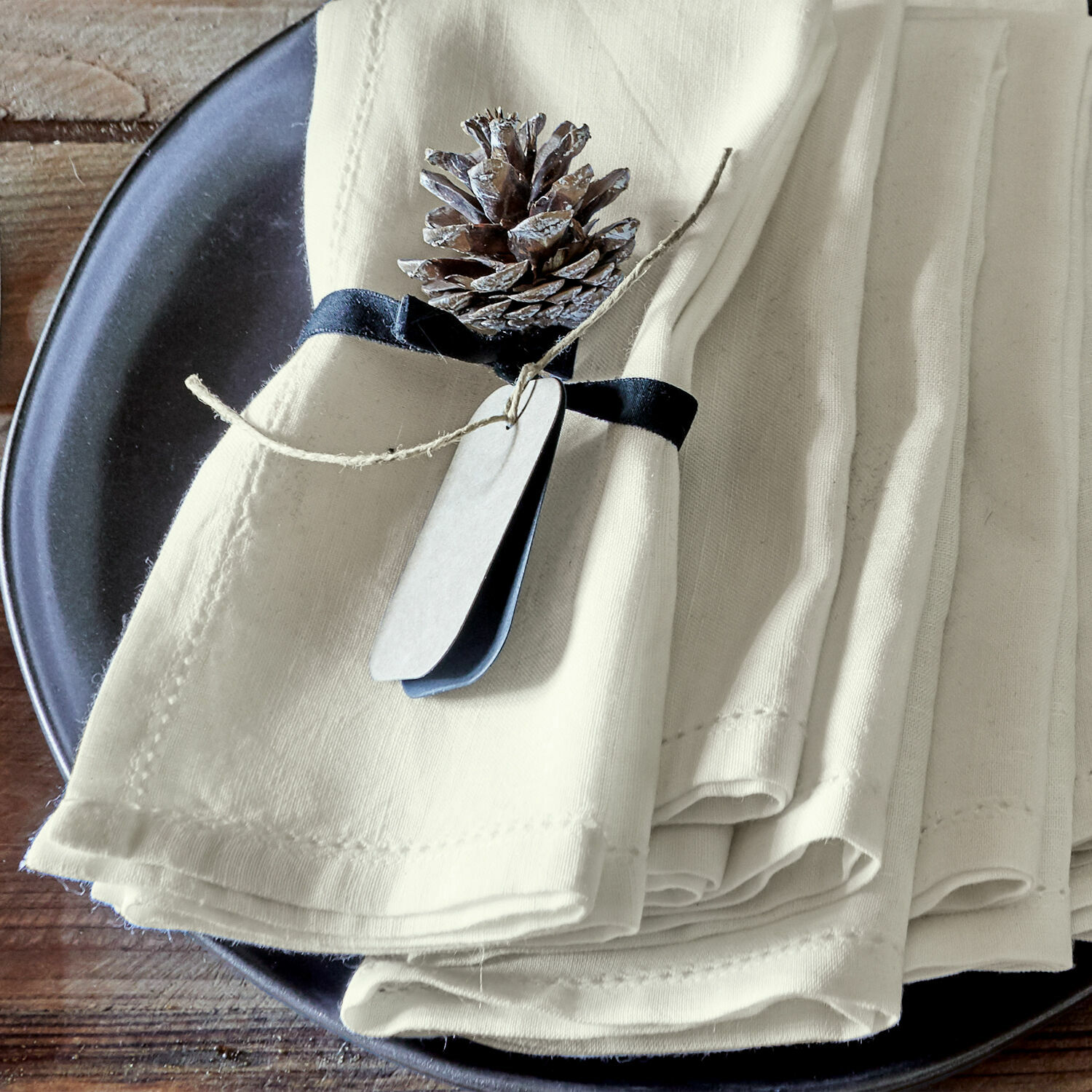 Lot de 6 serviettes de table Fibi