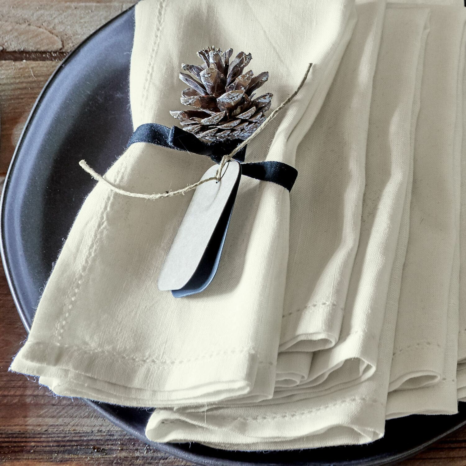 Lot de 6 serviettes de table Fibi