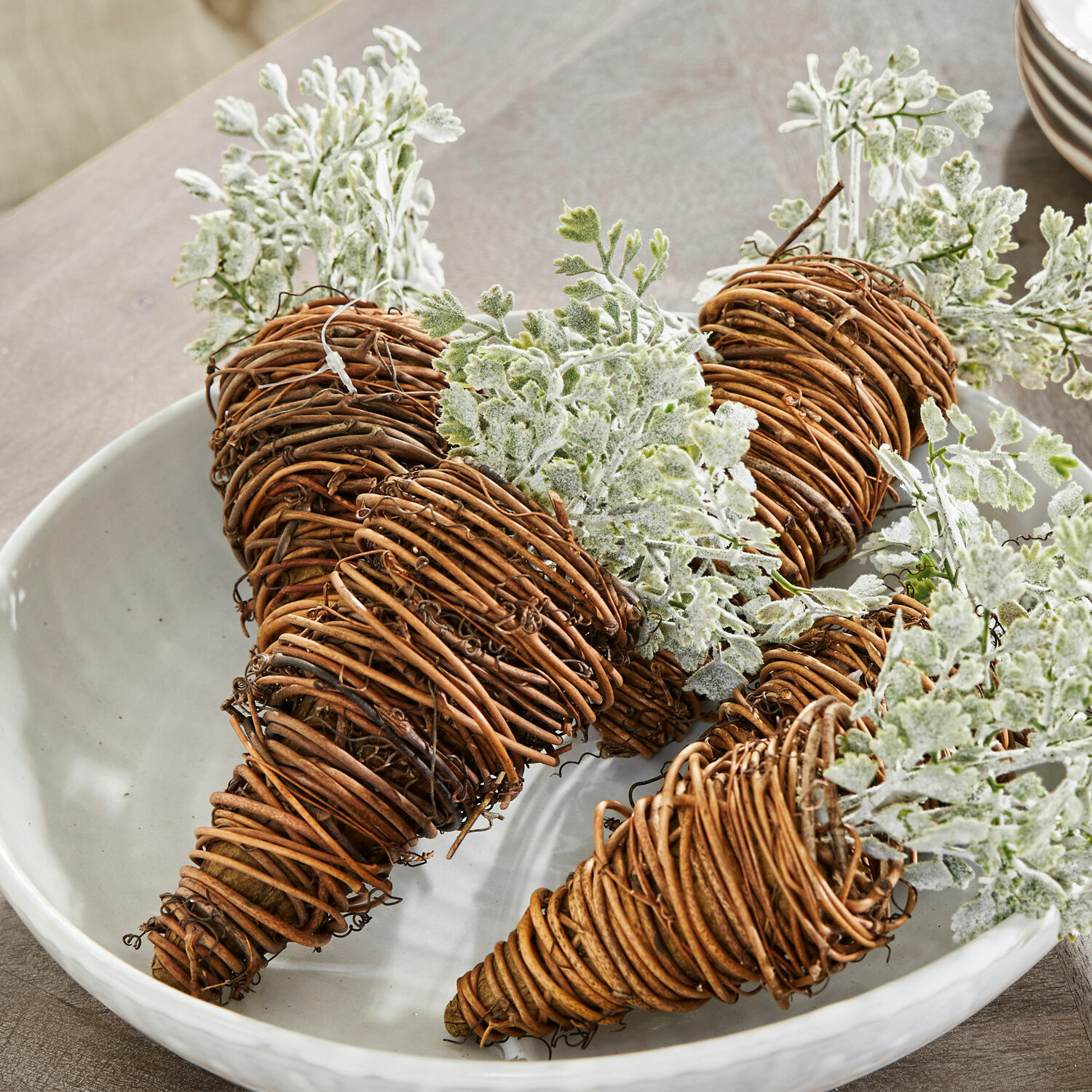 Lot de 6 carottes décoratives Marccans