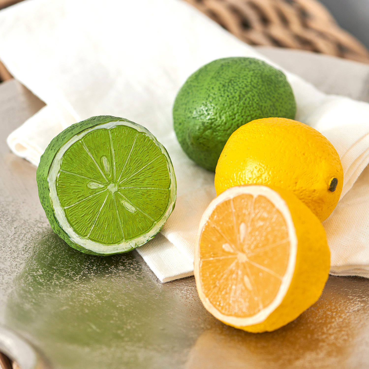 Lot de 4 citrons décoratifs Citrona