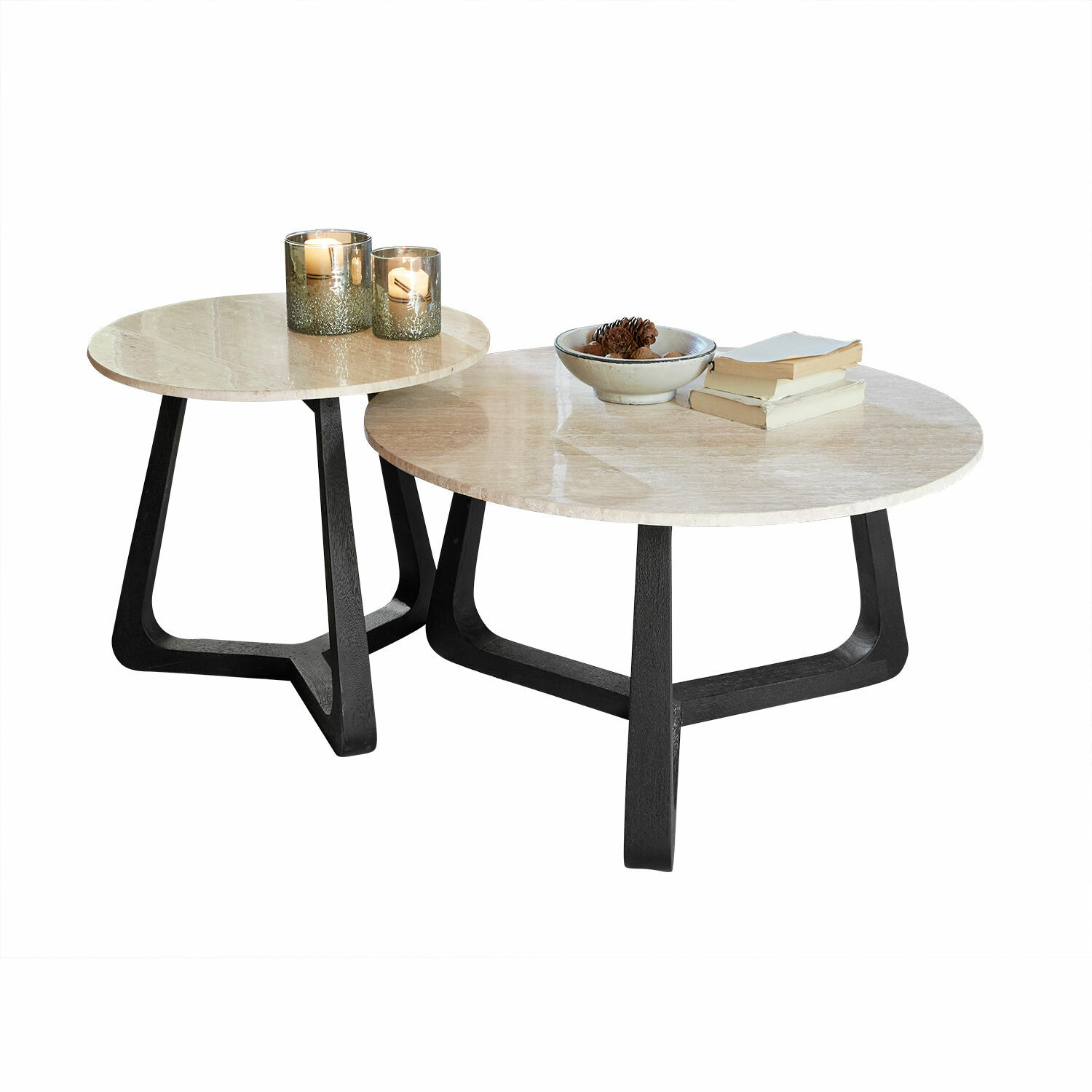 Lot de 2 tables basses Tressane