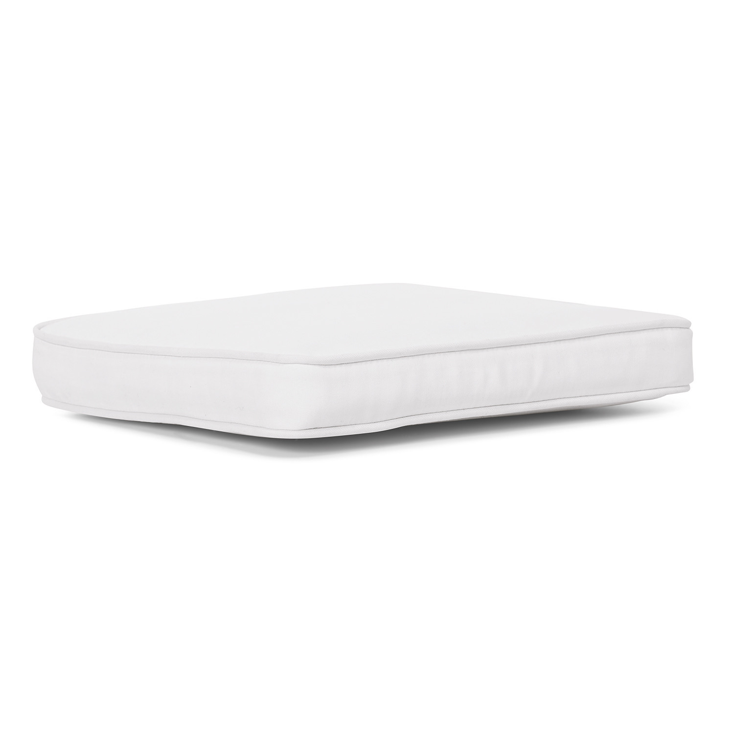 Coussin d'assise Sonora Coussin blanc en tissu au design simple, parfait pour meubles de jardin et intérieur