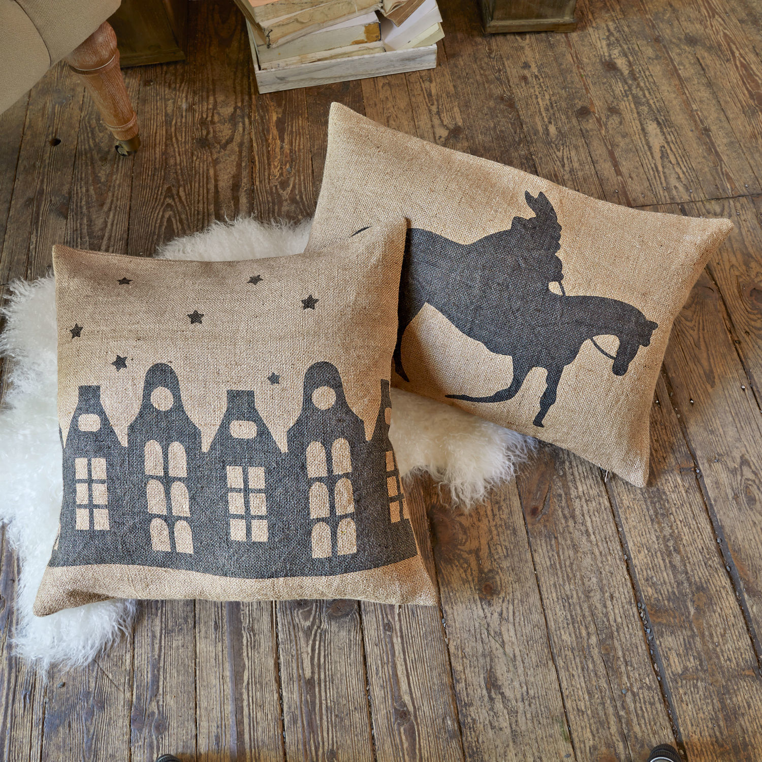 Lot de 2 housses de coussins Forino