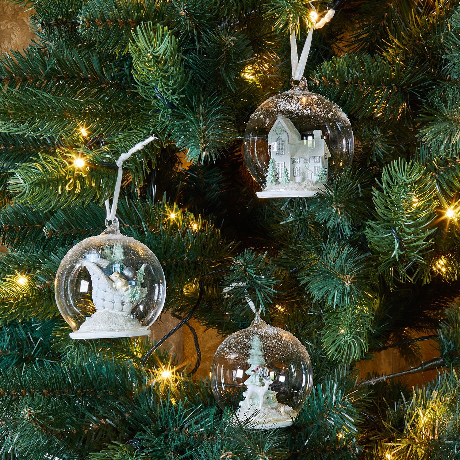 Lot de 3 décorations de Noël Winterland