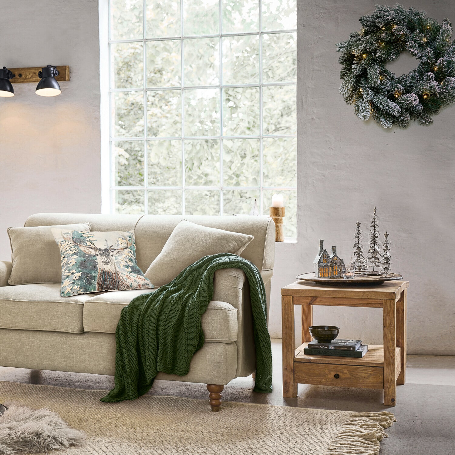 Lot de 3 arbres décoratifs Laruns