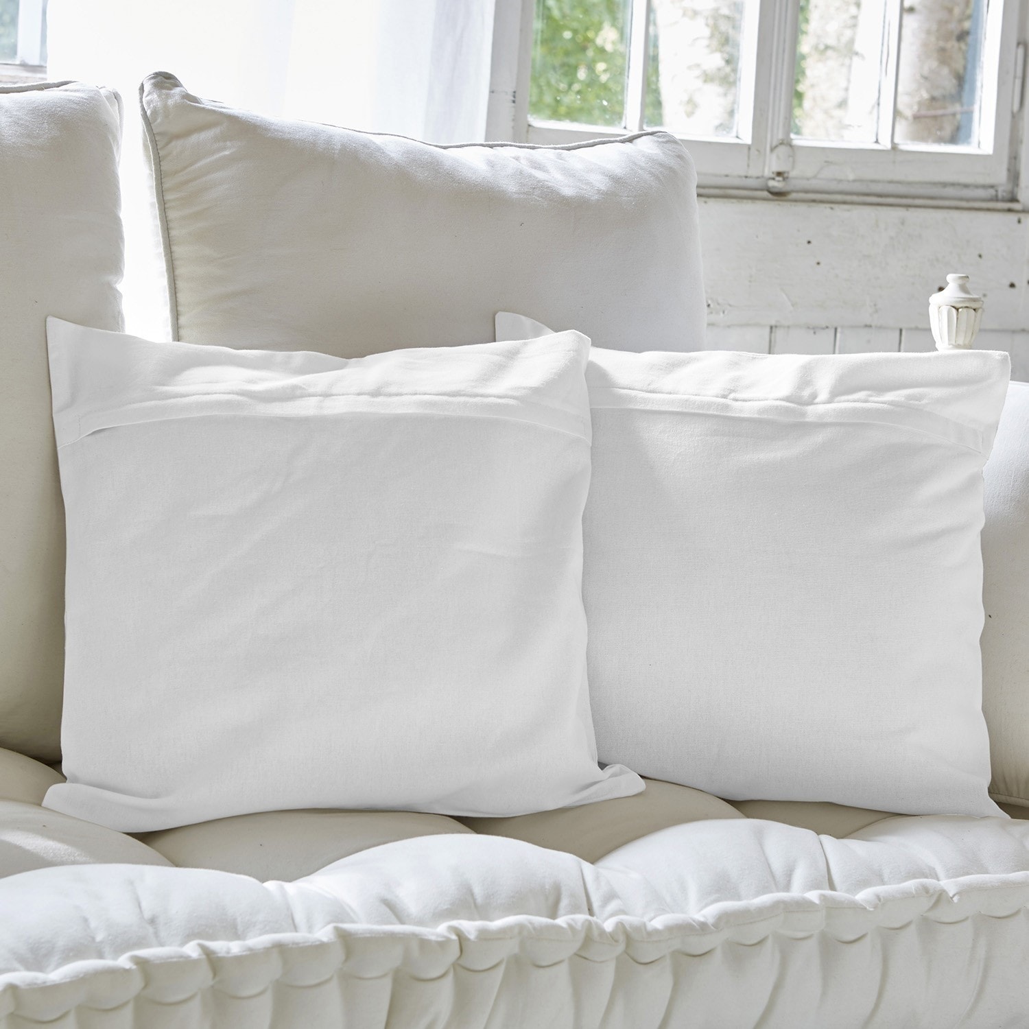 Lot de 2 housses de coussin Fragile