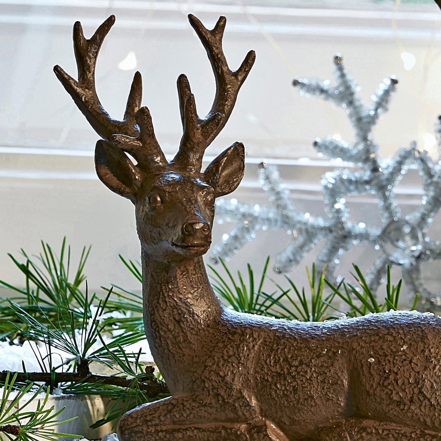 Ensemble de 2 cerfs décoratifs Janville