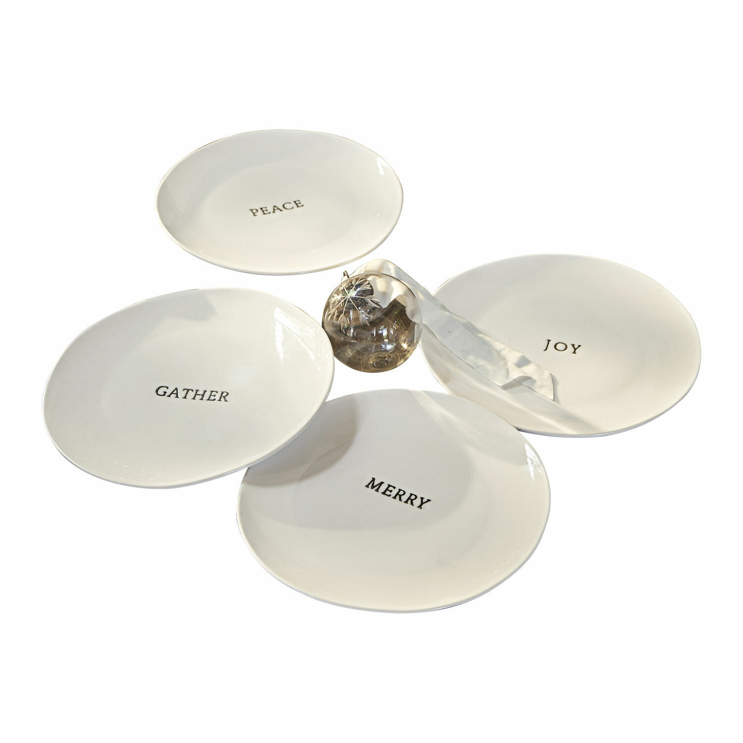 Lot de 4 assiettes Wishes
