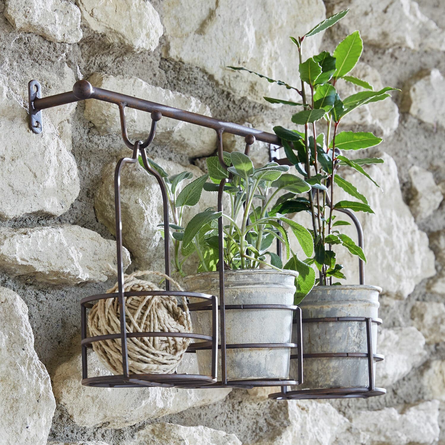 Étagère murale et paniers à plantes Hemente