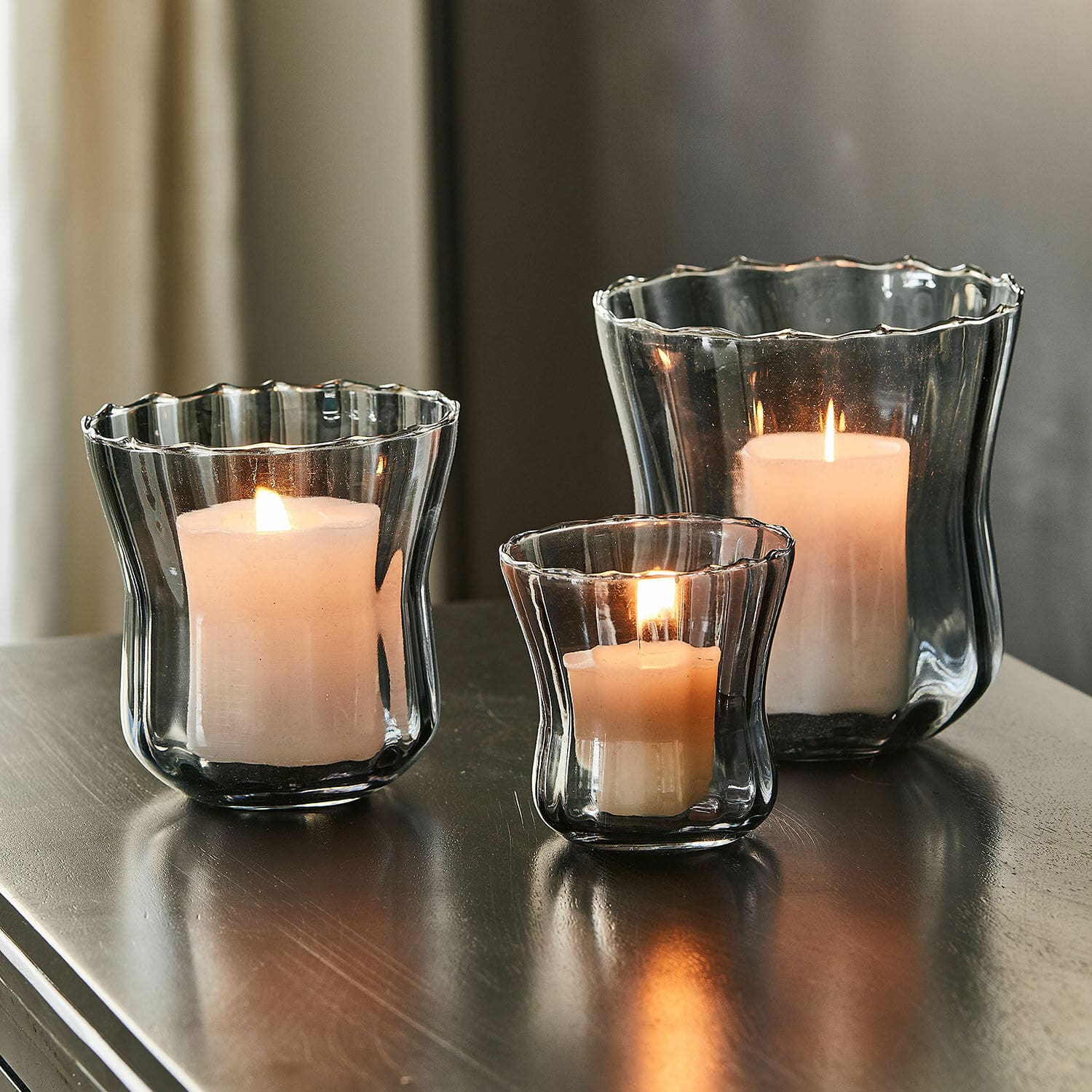 Lot de 3 photophores Lovire