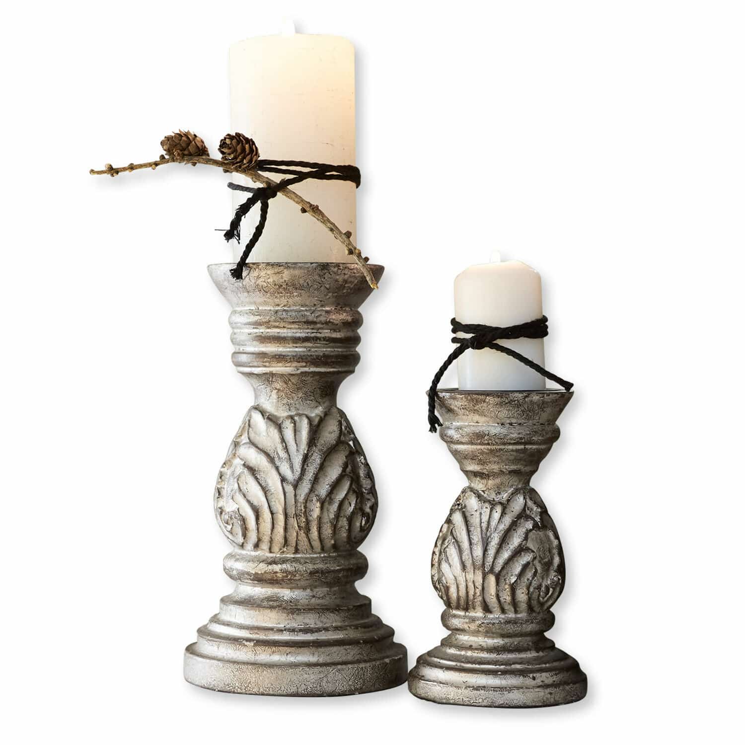 Lot de 2 bougeoirs Oilo