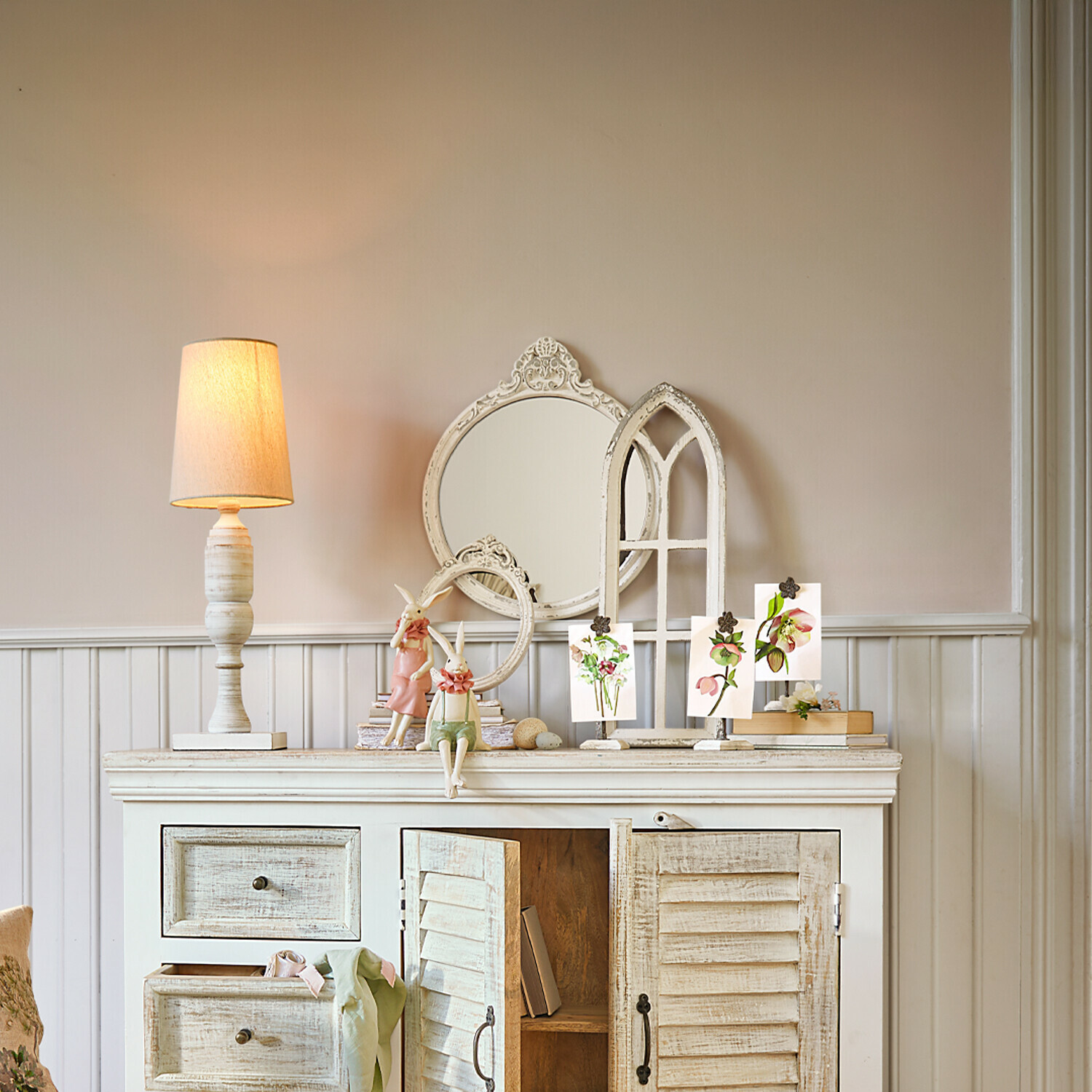 Miroir avec fenêtres décoratives, 3 pièces Morilev
