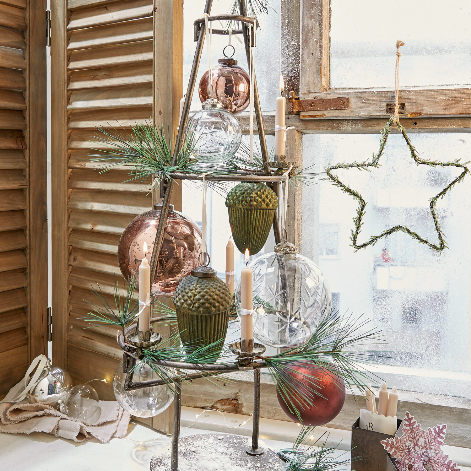 Lot de 8 décorations de Noël Glaster
