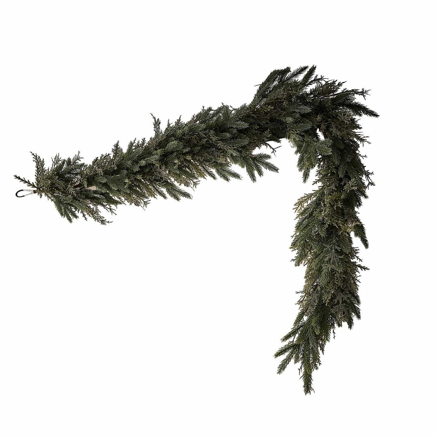 Guirlande Julien Guirlande verte en branches de conifères pour décoration intérieure et porte