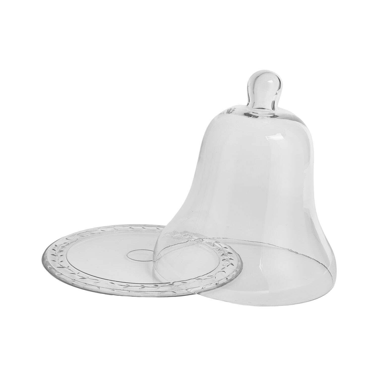 Cloche en verre avec plateau Maison d'Éclat
