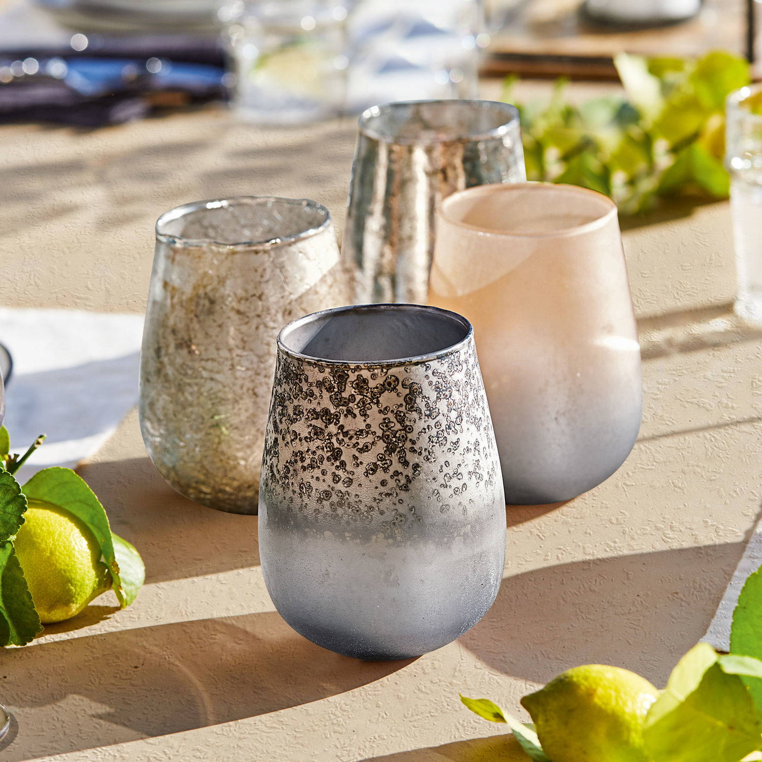 Lot de 4 photophores Elorar