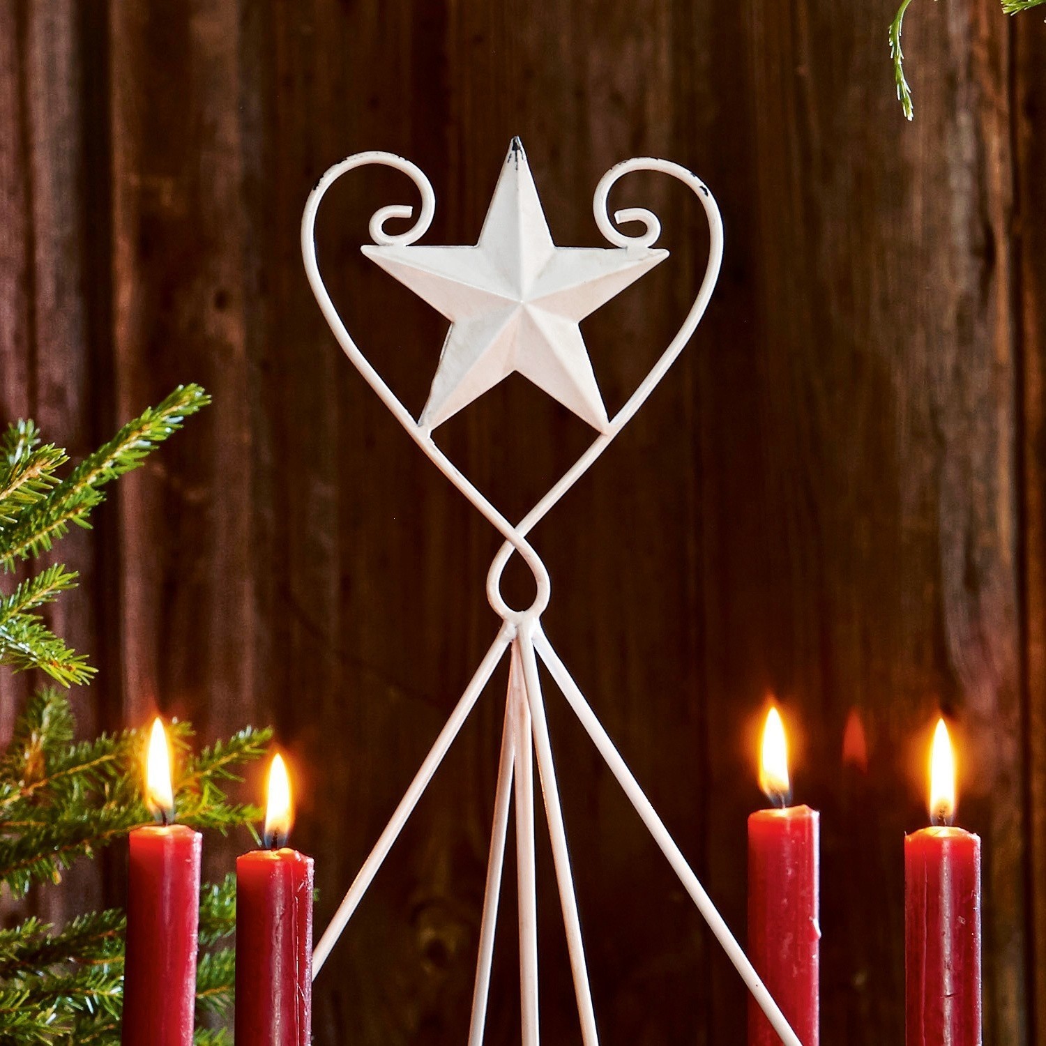 Support à couronne de l'Avent Kalvin