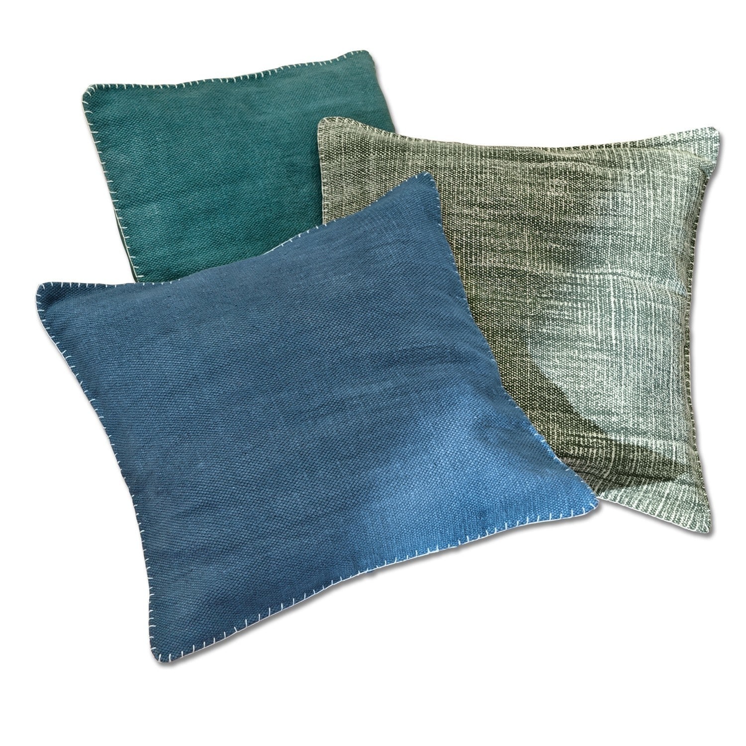 Lot de 3 housses de coussins Helvin