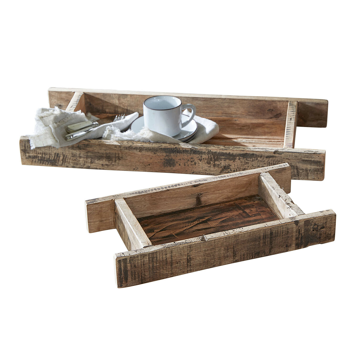 Lot de 2 plateaux Brisalda
