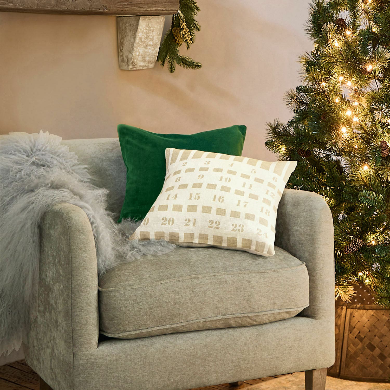 Lot de 2 housses de coussins Adour
