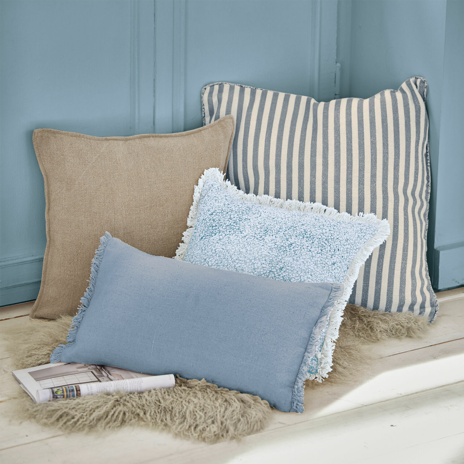 Lot de 4 coussins Valenciennes