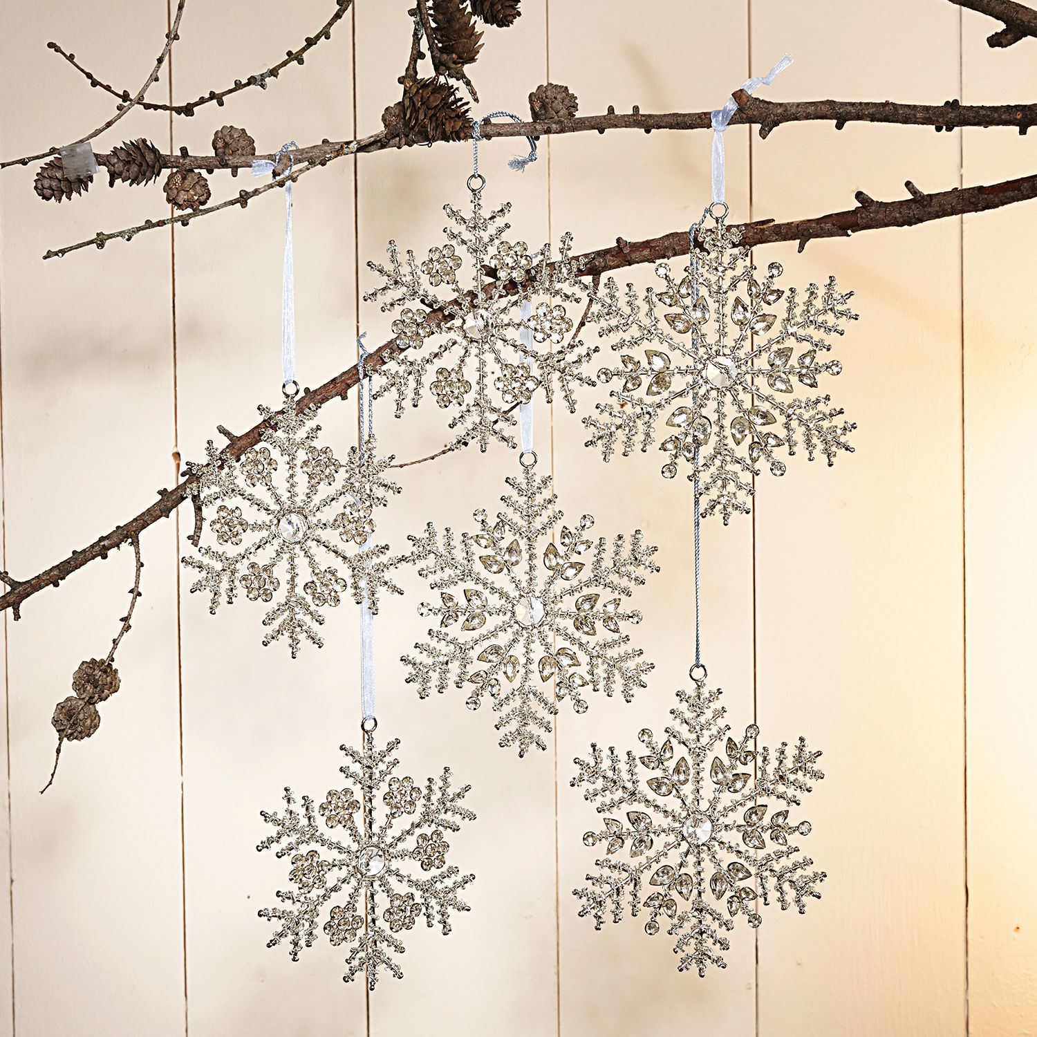 Lot de 6 décorations de Noël Lisette