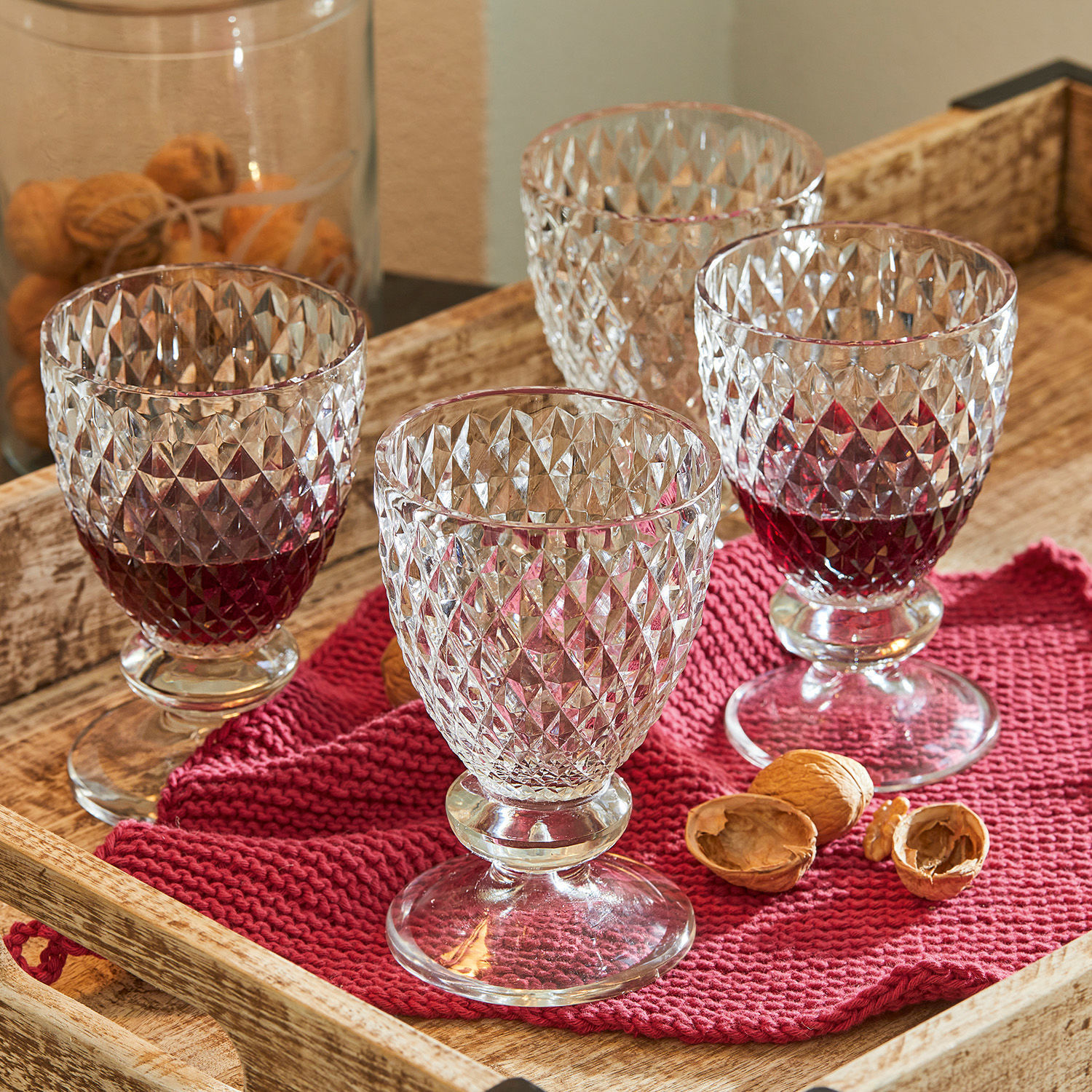 Lot de 4 verres à vin Nantes