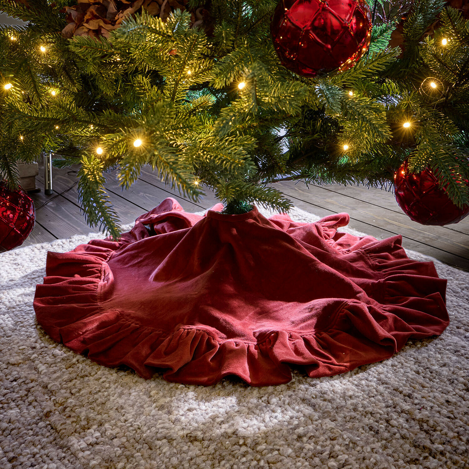 Couvre-pied de sapin de Noël Marvielle