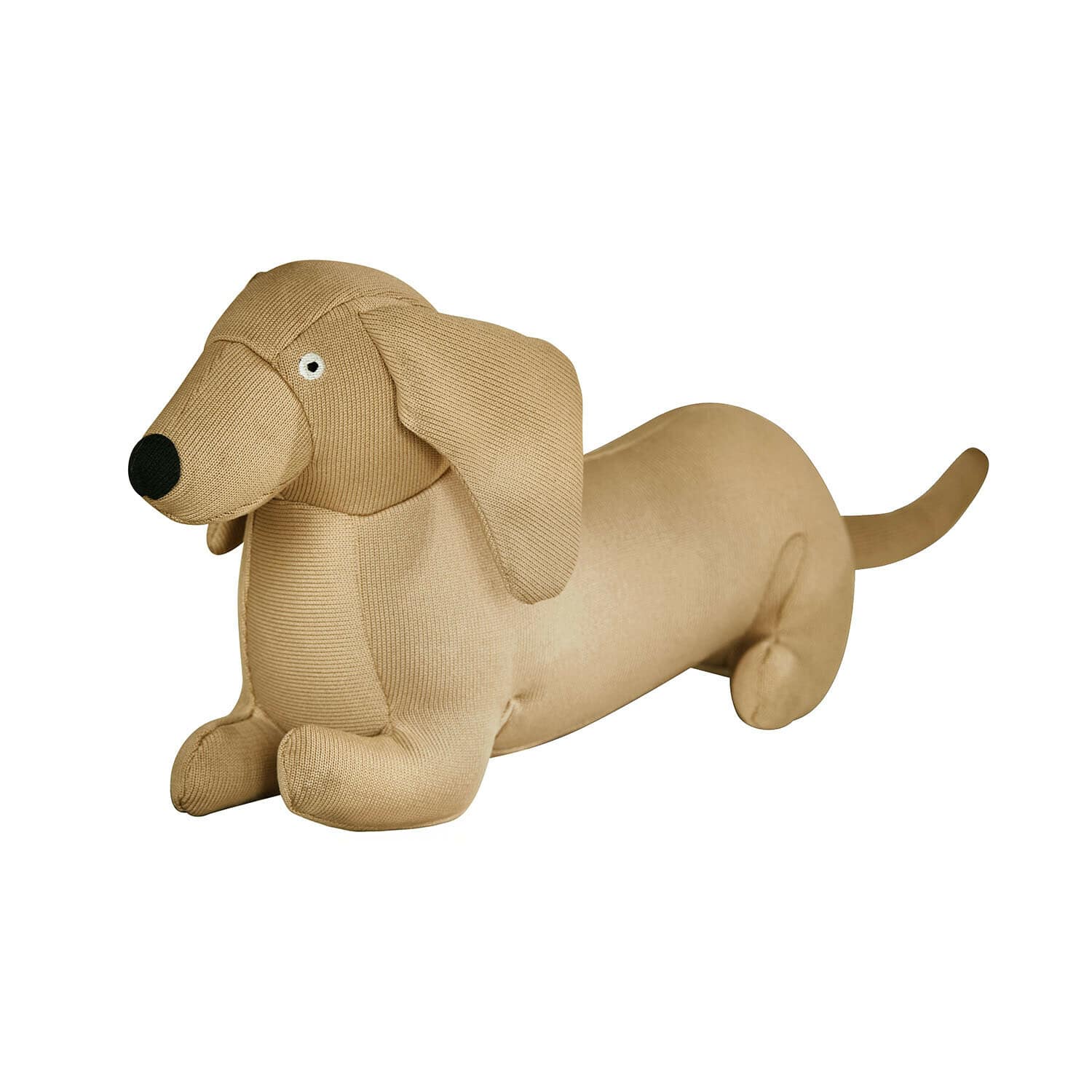 Jouet pour animaux Brisette Chien teckel en peluche beige en tissu doux, décoration et jouet pour enfants
